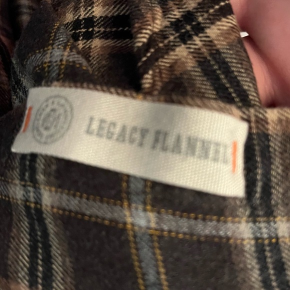 St. John’s Bay Flannel Plaid Men's Shirt - Black and Brown - Picture 5 of 5